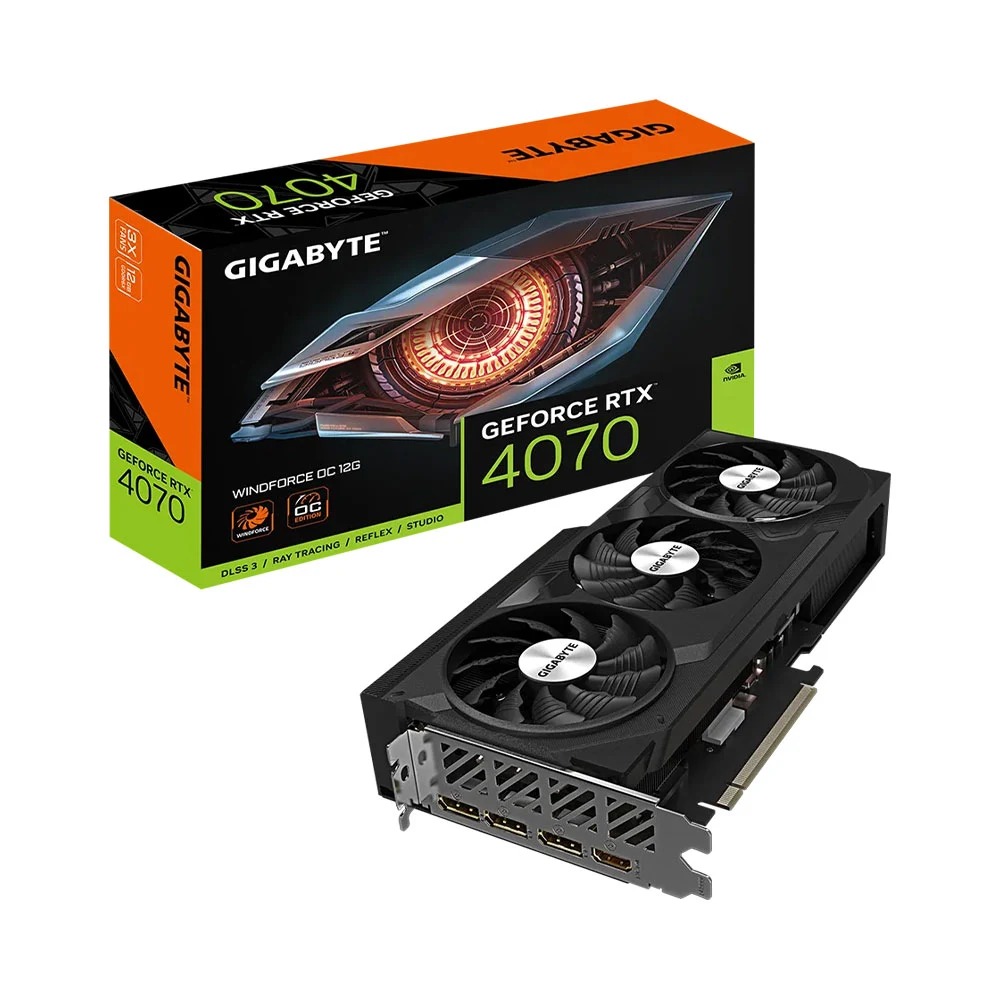 CARD MÀN HÌNH GIGABYTE RTX 4070 EAGLE OC 12GB GDDR6X