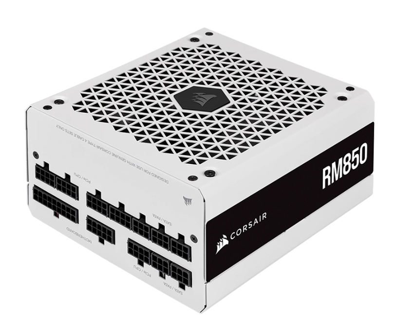 NGUỒN MÁY TÍNH CORSAIR RM850 WHITE 2021 - 850W - 80 PLUS GOLD - FULL MODULAR