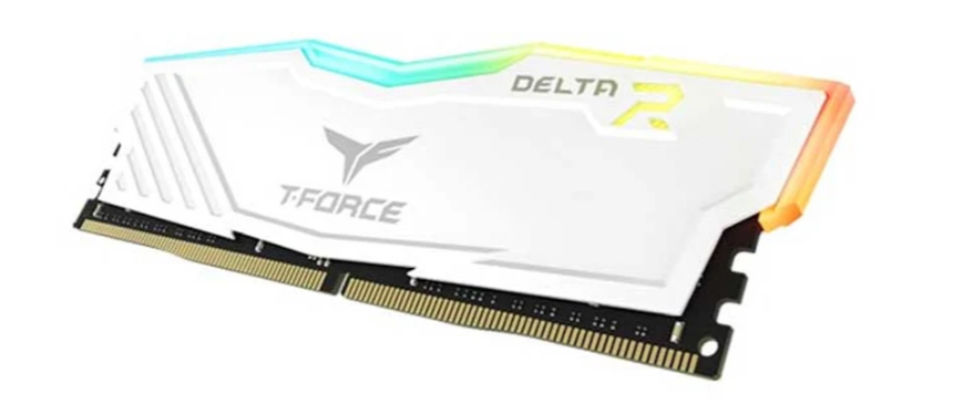 BỘ NHỚ MÁY TÍNH TEAM T-FORCE DELTA WHITE RGB 32GB (1 X 32GB) DDR4 3200MHz