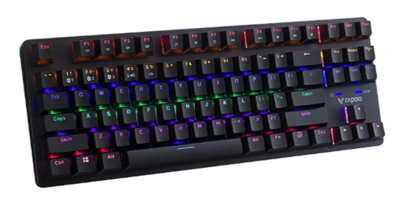 BÀN PHÍM CƠ KHÔNG DÂY RAPOO V500 PRO MULTIMODE TKL 87 - BLUE SWITCH