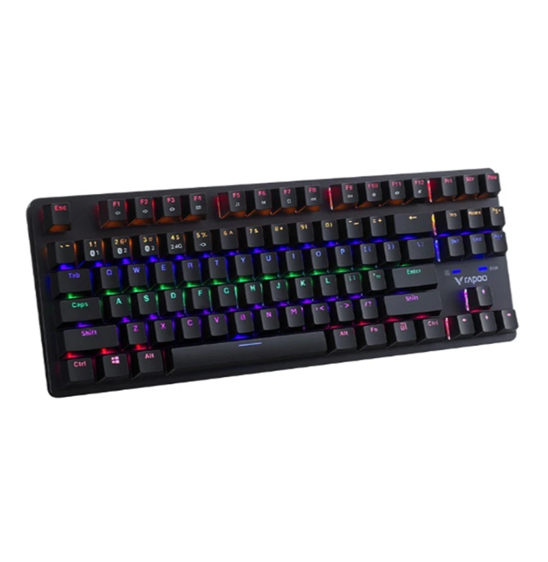 BÀN PHÍM CƠ KHÔNG DÂY RAPOO V500 PRO MULTIMODE TKL 87 - BLUE SWITCH