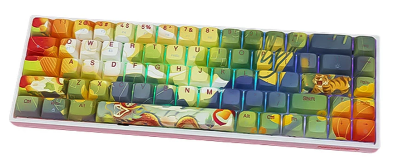 BÀN PHÍM CƠ KHÔNG DÂY NEWMEN DUAL MODE GM680 JUNGLE
