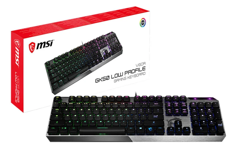 BÀN PHÍM CƠ GAMING MSI VIGOR GK50 LOW PROFILE